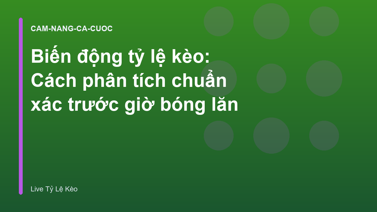 Read more about the article Biến động tỷ lệ kèo: Cách phân tích chuẩn xác trước giờ bóng lăn